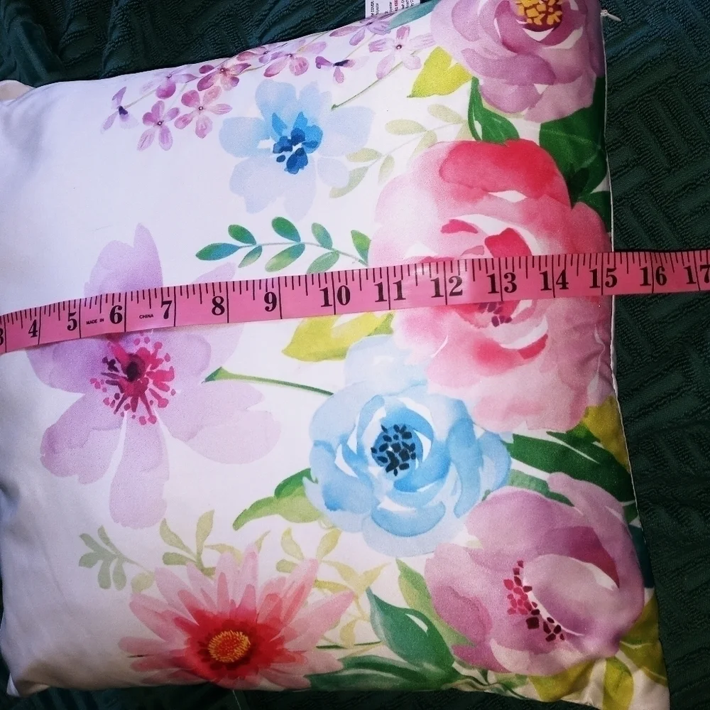 New Nice Cushion Floral with Zipper